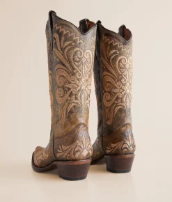 Circle G by Corral Distressed Leather Western Boot LD Distressed Green Online