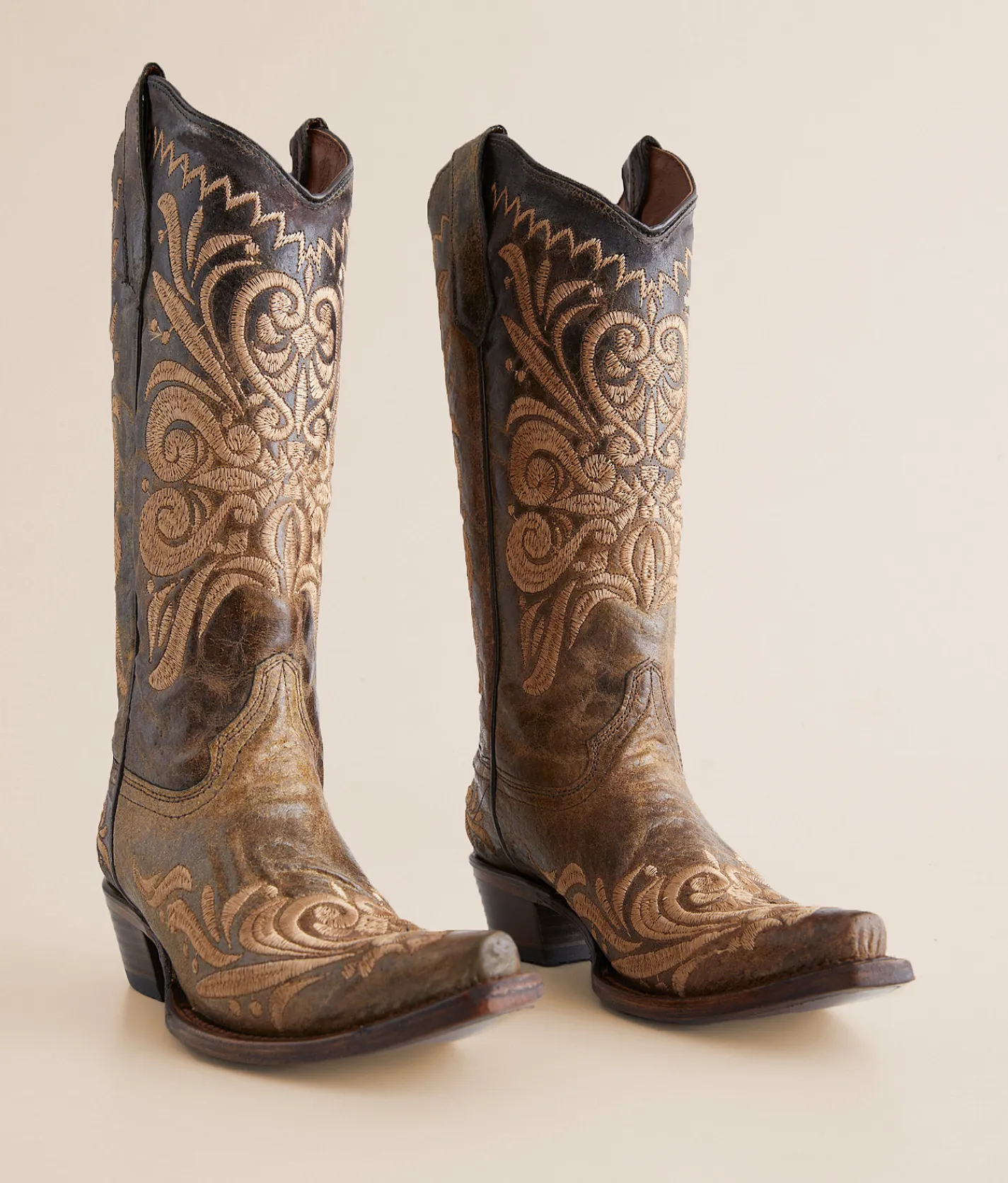 Circle G by Corral Distressed Leather Western Boot LD Distressed Green Online