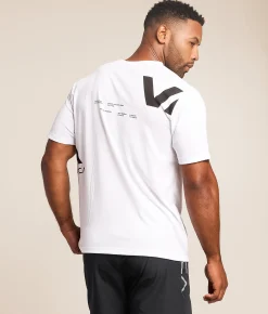 Tops|Graphic T-Shirts | RVCA Divided Sport T-Shirt White