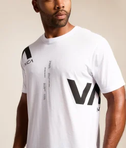 Tops|Graphic T-Shirts | RVCA Divided Sport T-Shirt White