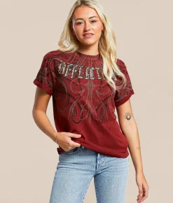 Tops | Affliction Divine Sorrow T-Shirt Syrah Lava Wash