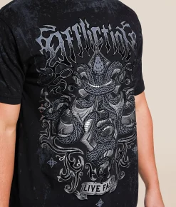 Tops|Graphic T-Shirts | Affliction Divine Wrath T-Shirt Black