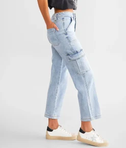 VERVET by Flying Monkey Dixie High Rise Cargo Stretch Jean Creative New