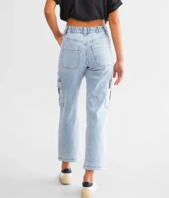 VERVET by Flying Monkey Dixie High Rise Cargo Stretch Jean Creative New