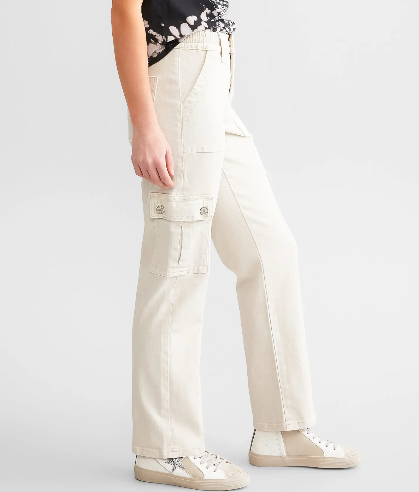 Bottoms | VERVET by Flying Monkey Dixie Stretch Cargo Pant Beige
