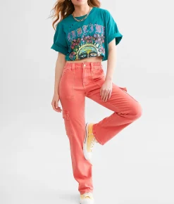 VERVET by Flying Monkey Dixie Stretch Cargo Utility Pant Hibiscus Sale