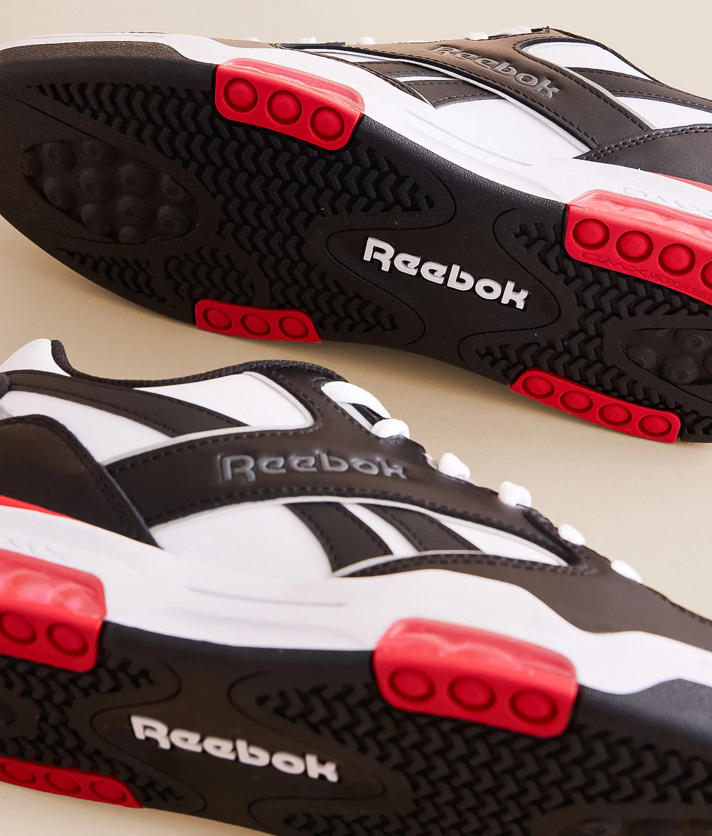 Activewear|Shoes | Reebok® 4500 DMX Leather Basketball Sneaker White Vector Red Black