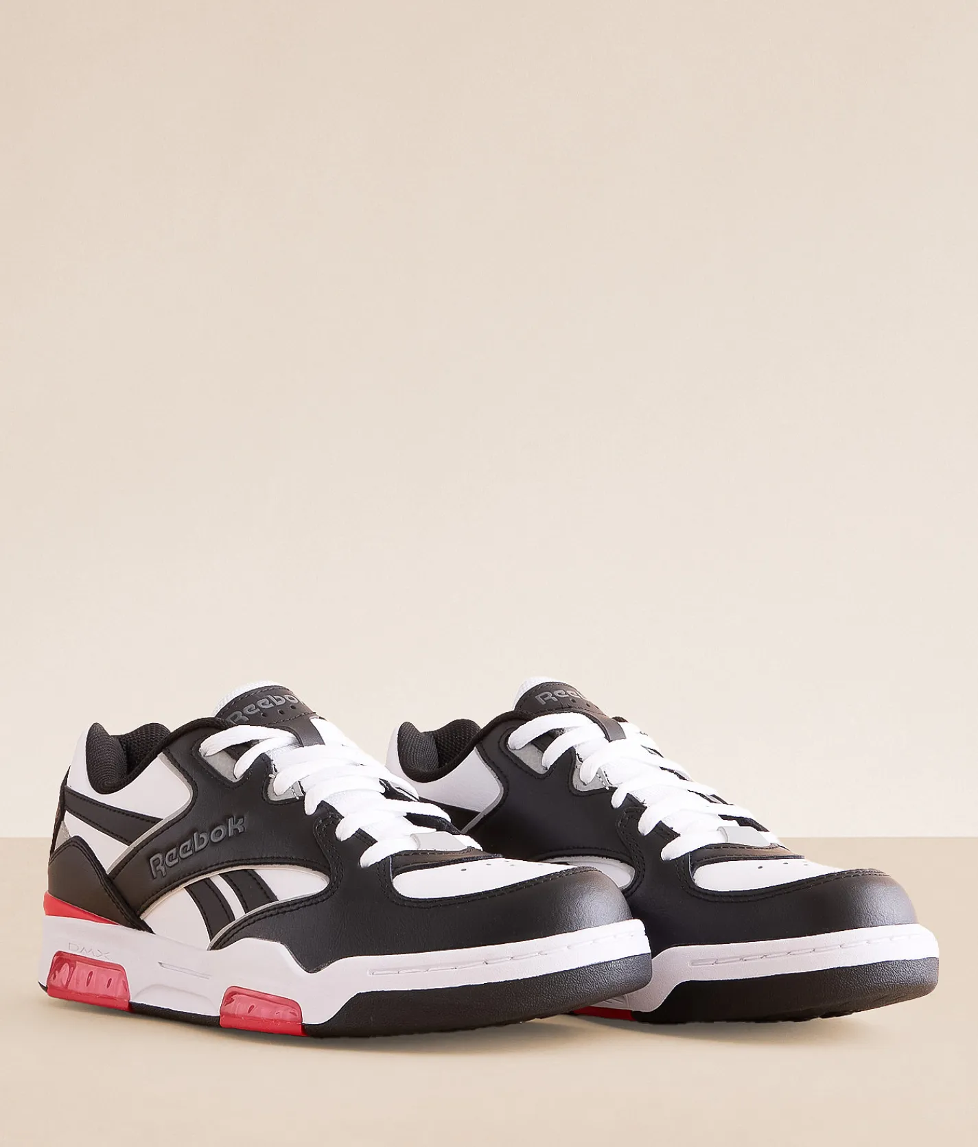 Activewear|Shoes | Reebok® 4500 DMX Leather Basketball Sneaker White Vector Red Black