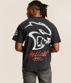 Tops|Graphic T-Shirts | PHILCOS Dodge Hellcat T-Shirt Black Vintage