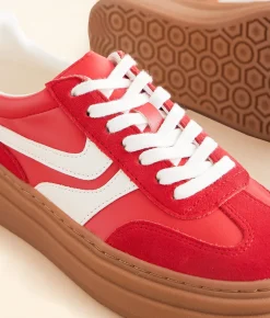 Steve Madden Dodge Sneaker Red Clearance