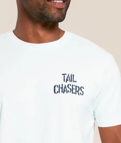 Tops|Graphic T-Shirts | Tail Chasers Club Dog Daze T-Shirt Morning Mist