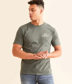 Graphic T-Shirts | Tail Chasers Club Dog Hat T-Shirt Laurel Wreath Pigment Dye