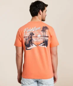 Fieldstone Dog On The Beach T-Shirt Fusion Coral Online