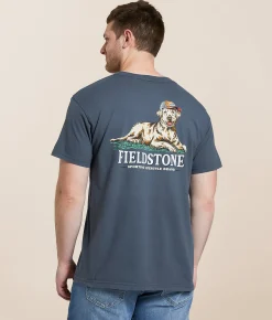Fieldstone Dog With Hat T-Shirt Stratified Sea Outlet