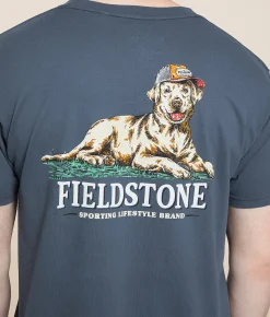 Fieldstone Dog With Hat T-Shirt Stratified Sea Outlet