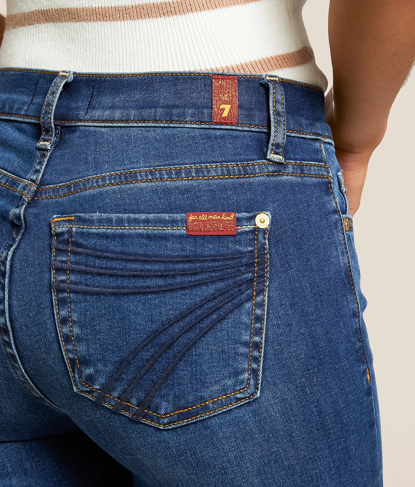 Jeans|Jeans | 7 For All Mankind Dojo Flare Trouser Stretch Jean Medium Melrose