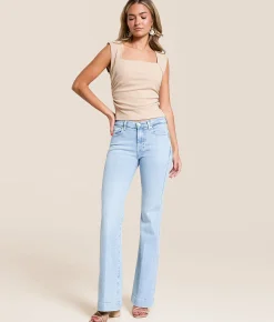 7 For All Mankind Dojo Tailorless Trouser Stretch Jean Olina Hot
