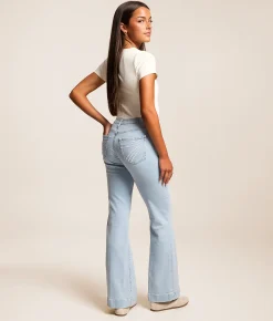 7 For All Mankind Dojo Tailorless Trouser Stretch Jean Frontier Blue Outlet