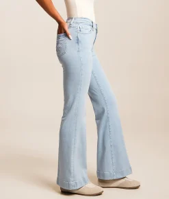 7 For All Mankind Dojo Tailorless Trouser Stretch Jean Frontier Blue Outlet