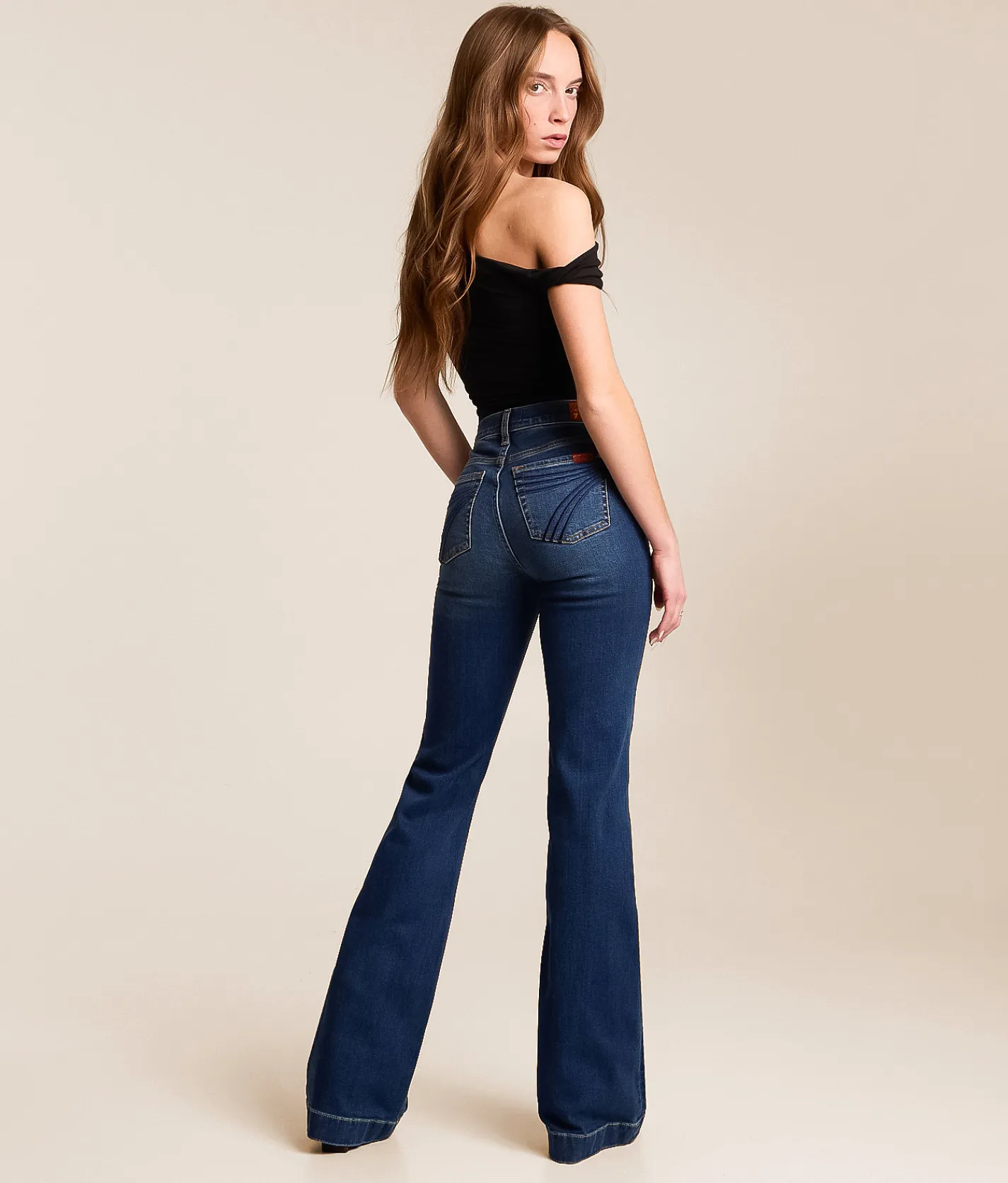 7 For All Mankind Dojo Trouser Stretch Jean Medium Melrose Discount
