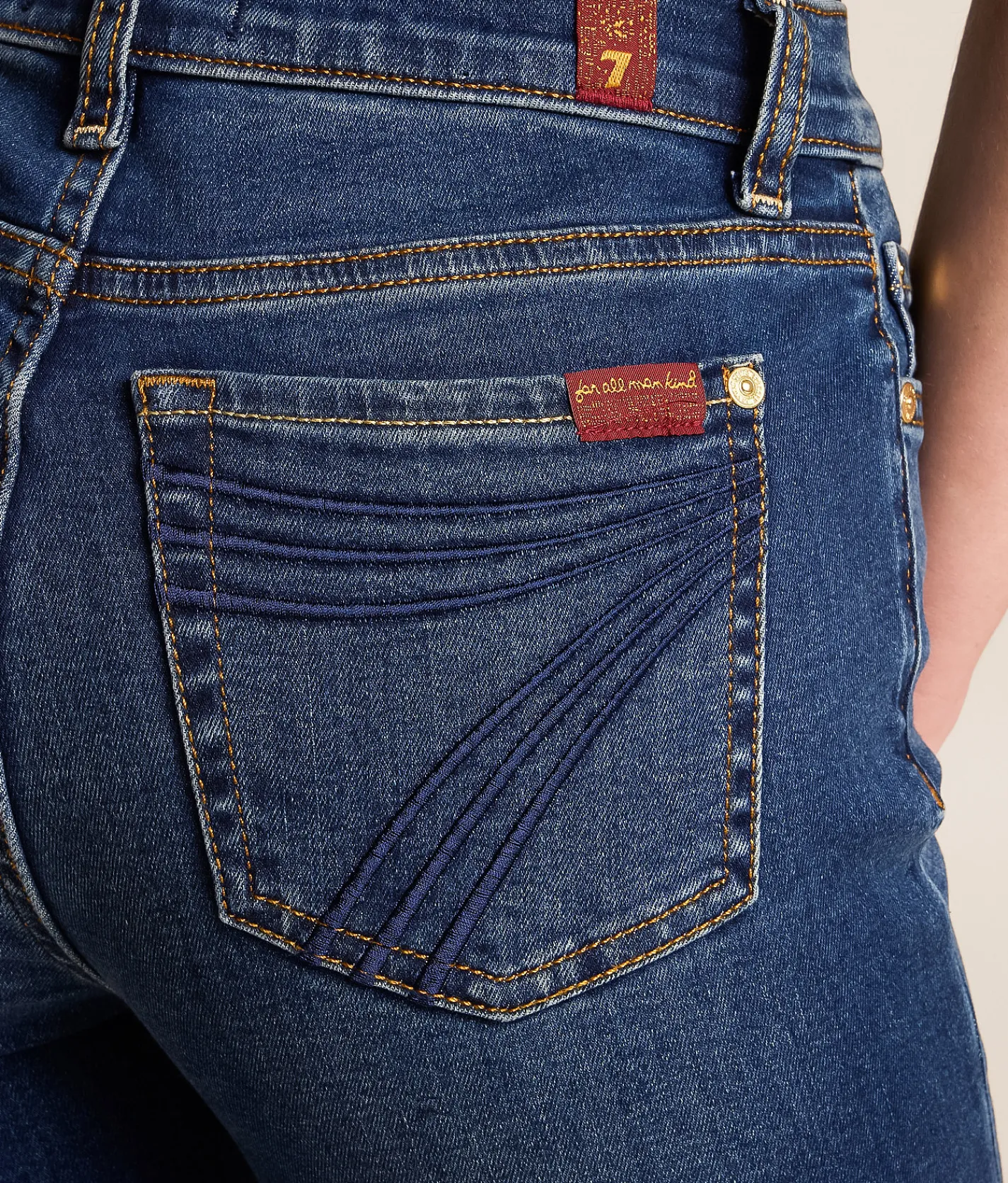 7 For All Mankind Dojo Trouser Stretch Jean Medium Melrose Discount