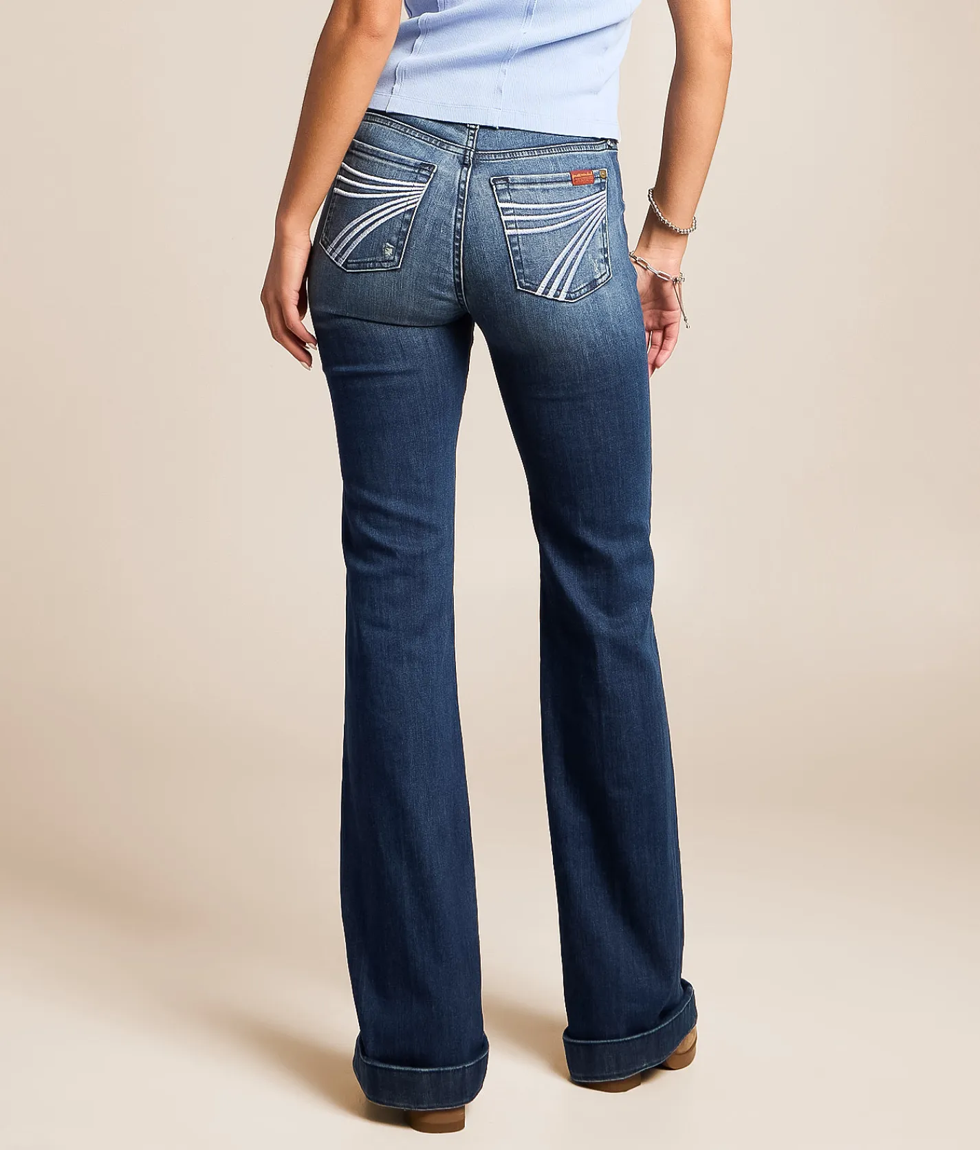 Jeans|Bottoms | 7 For All Mankind Dojo Trouser Stretch Jean Lake Blue