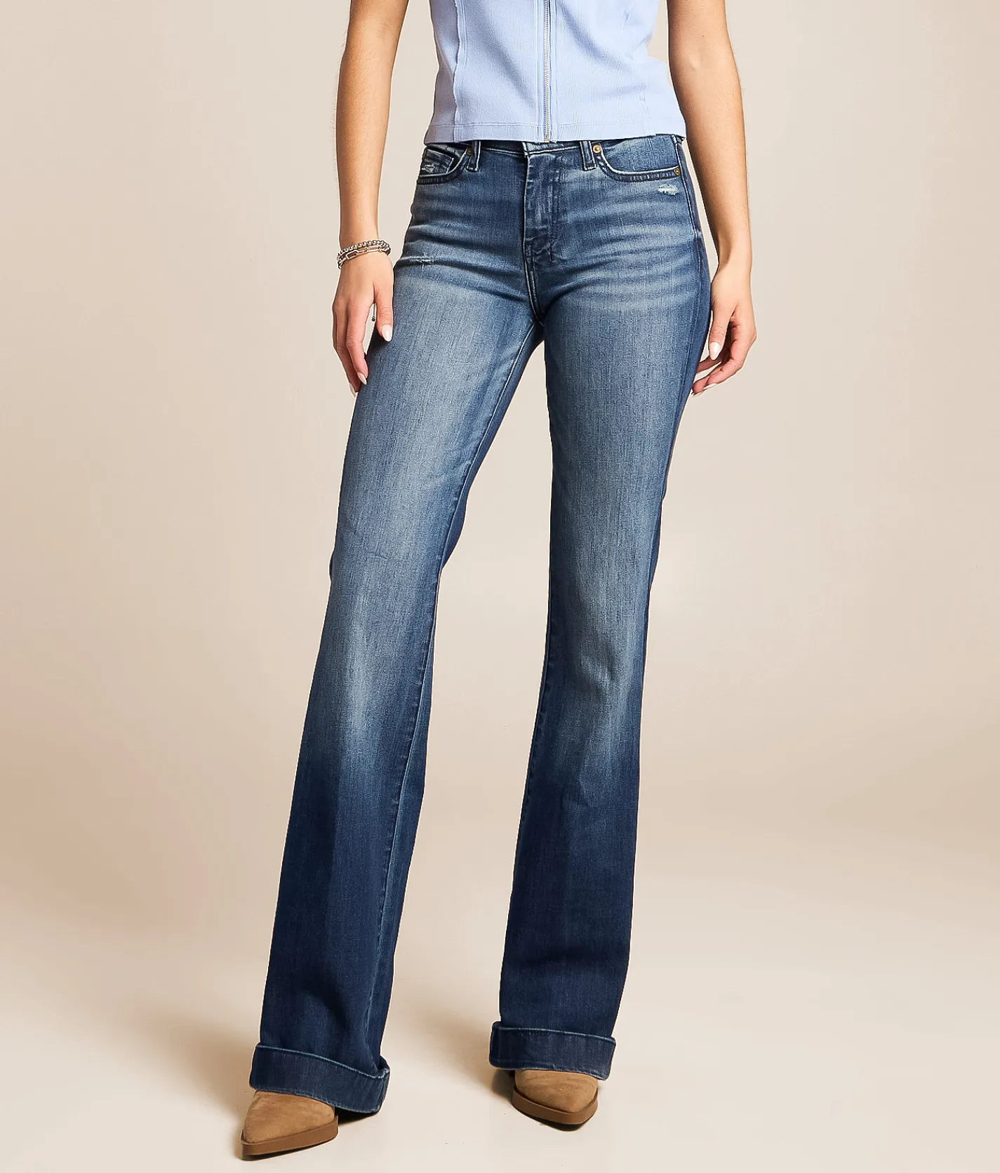 Jeans|Bottoms | 7 For All Mankind Dojo Trouser Stretch Jean Lake Blue