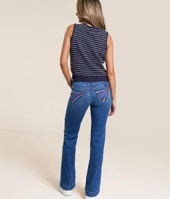 Jeans | 7 For All Mankind Dojo Trouser Stretch Jean Royalty