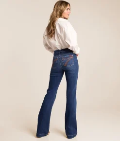 7 For All Mankind Dojo Trouser Stretch Jean Rebellion New