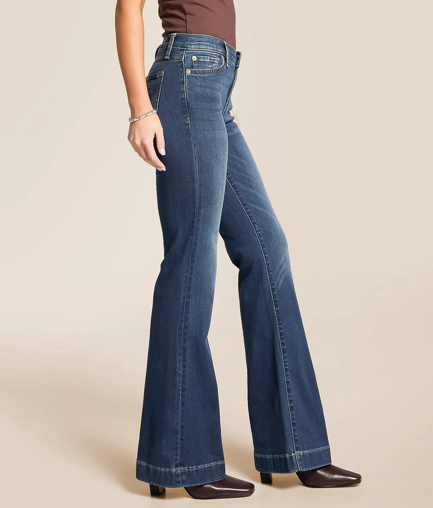 7 For All Mankind Dojo Trouser Stretch Jean Medium Melrose Discount