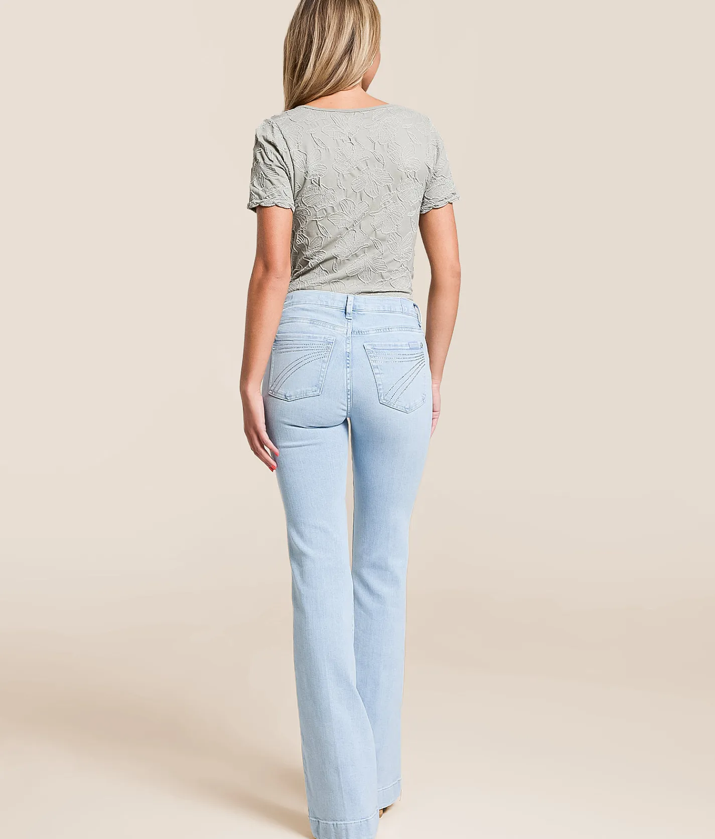 7 For All Mankind Dojo Trouser Stretch Jean Olina Hot