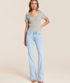 7 For All Mankind Dojo Trouser Stretch Jean Olina Hot