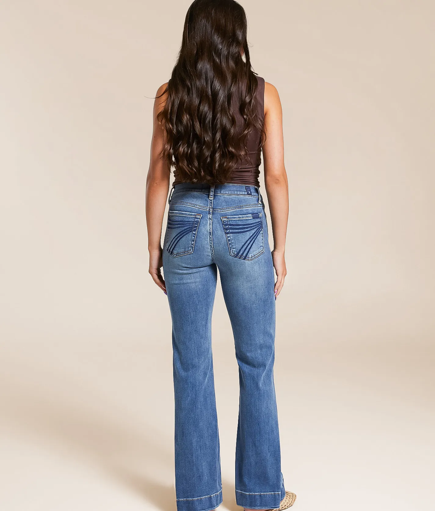 7 For All Mankind Dojo Trouser Stretch Jean Driftwood