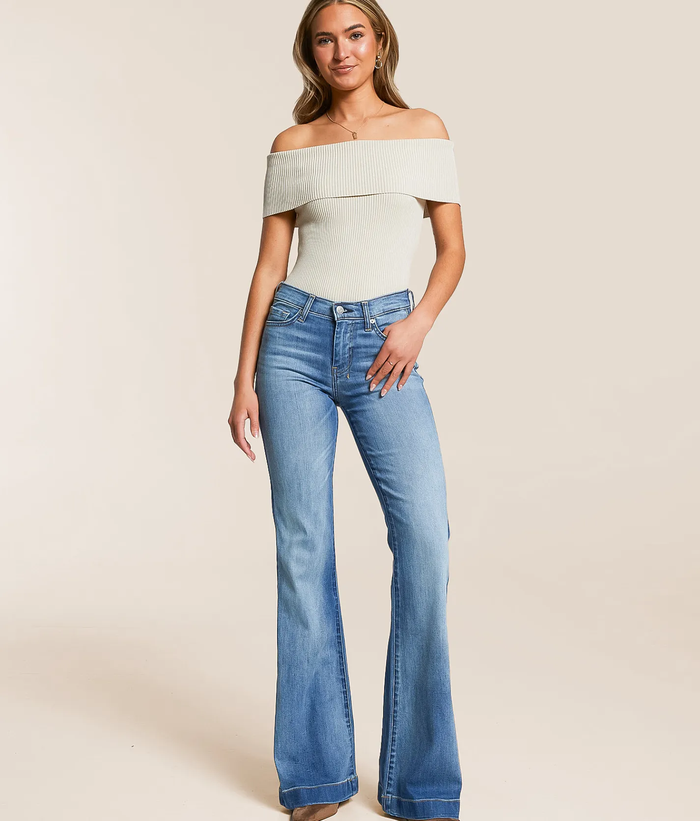 Bottoms|Jeans | 7 For All Mankind Dojo Trouser Stretch Jean Distress Authentic Light