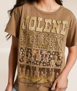 Tops | Goodie Two Sleeves Dolly Parton Jolene Band T-Shirt Brown