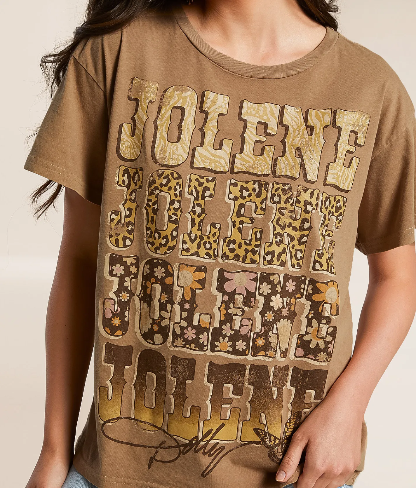 Tops | Goodie Two Sleeves Dolly Parton Jolene Band T-Shirt Brown
