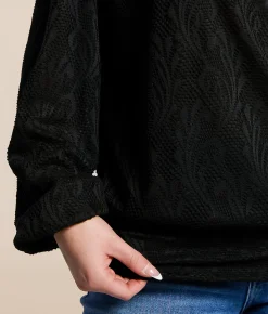 Daytrip Dolman Lace Top Black Best