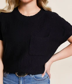 Tops | Double Zero Dolman Sweater Black