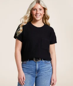 Tops | Double Zero Dolman Sweater Black