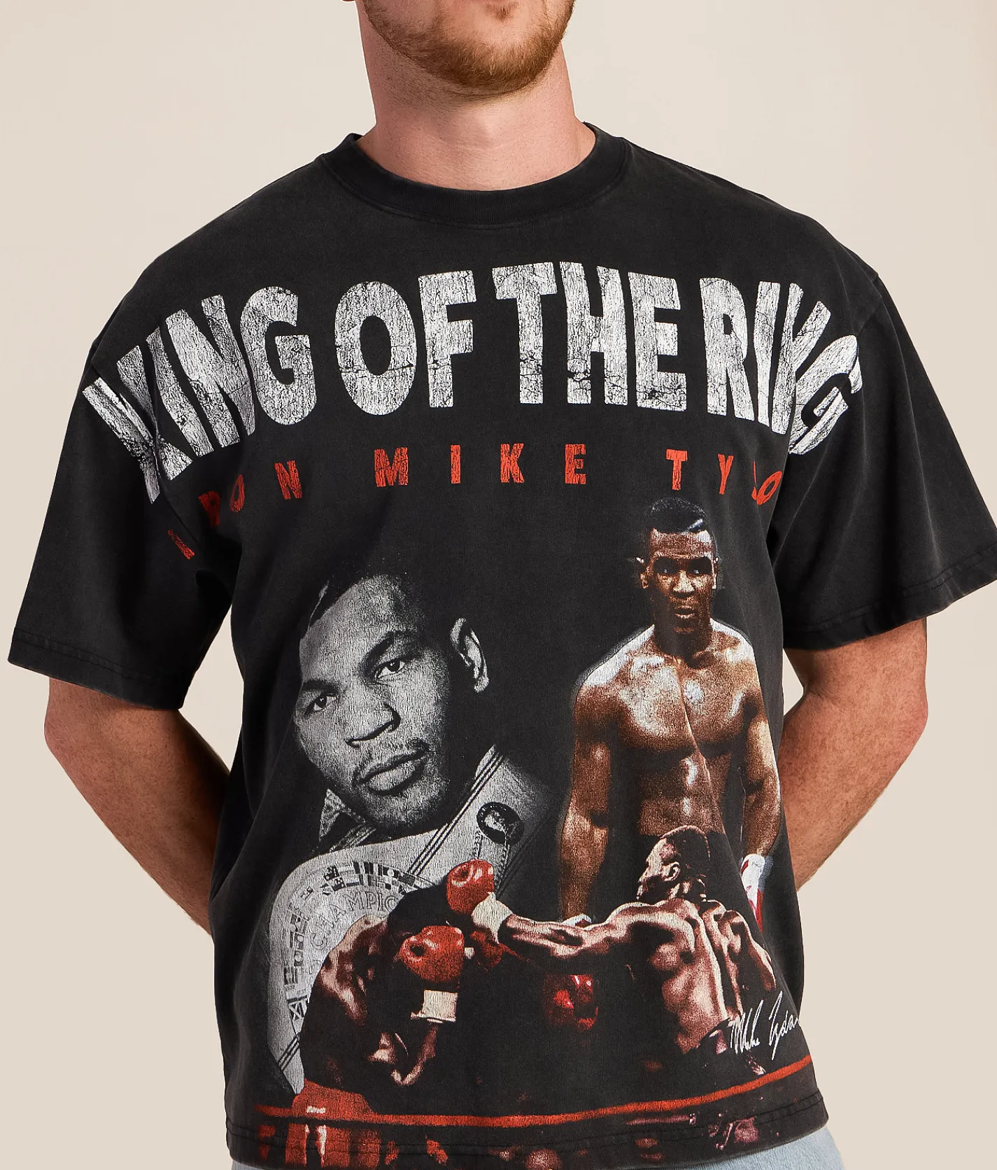 Graphic T-Shirts | ID Supply Co. Domination Mike Tyson T-Shirt Washed Black