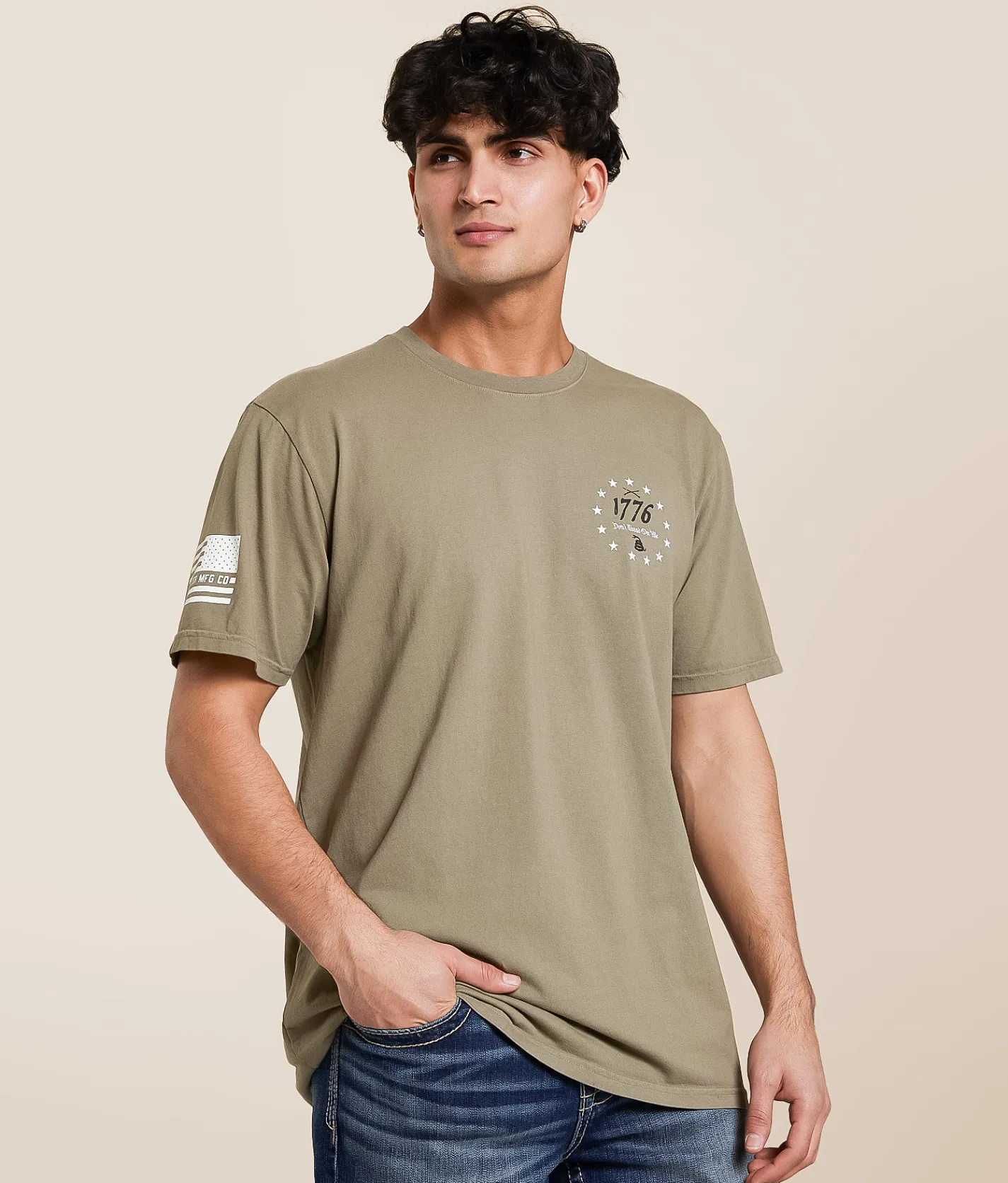 Tops|Graphic T-Shirts | Howitzer Don't Tread T-Shirt Moonmist