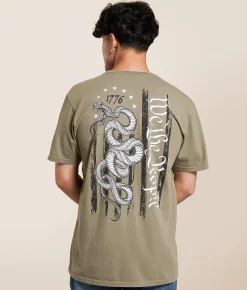 Tops|Graphic T-Shirts | Howitzer Don't Tread T-Shirt Moonmist
