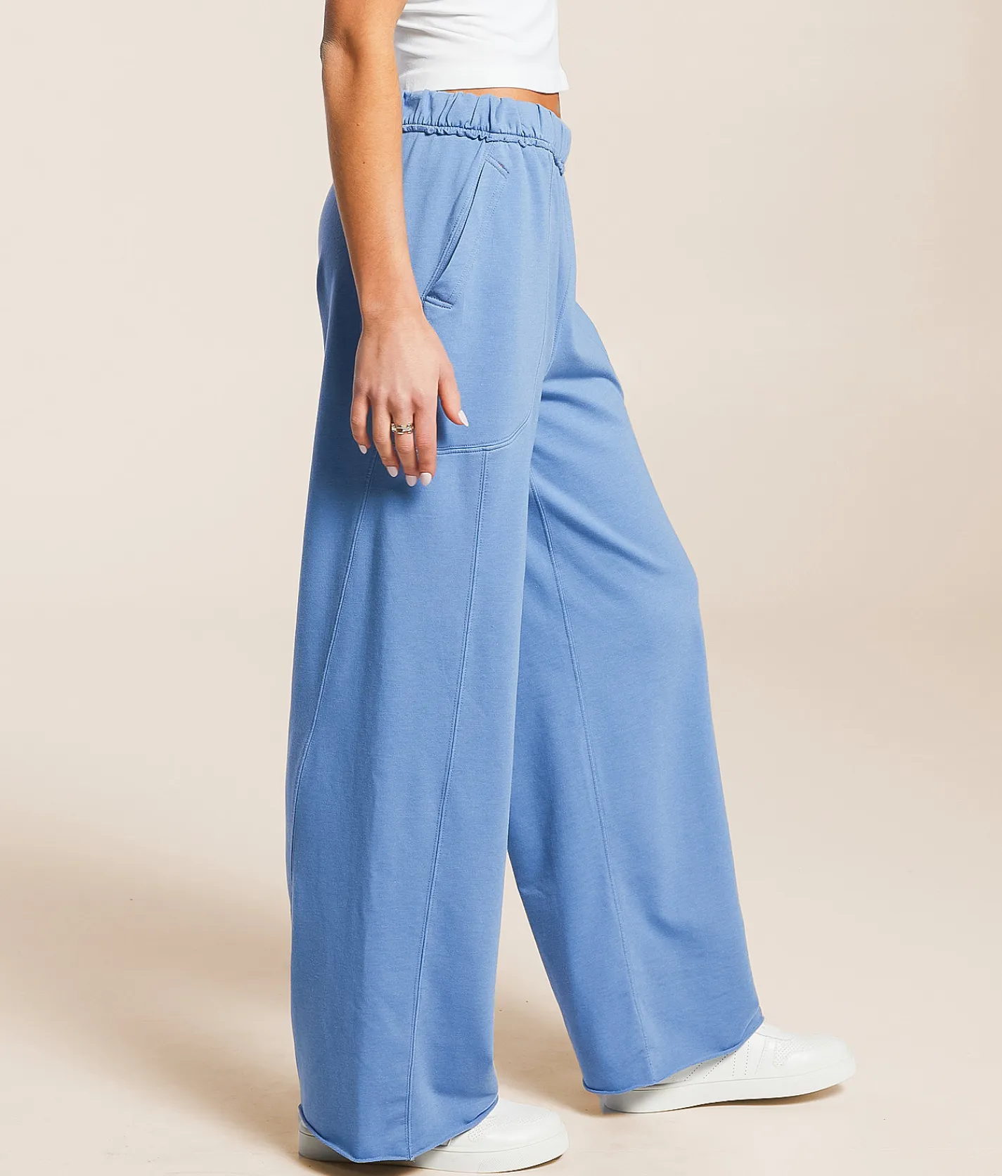 Free People Don't Wait Up Pant Harbor Combo