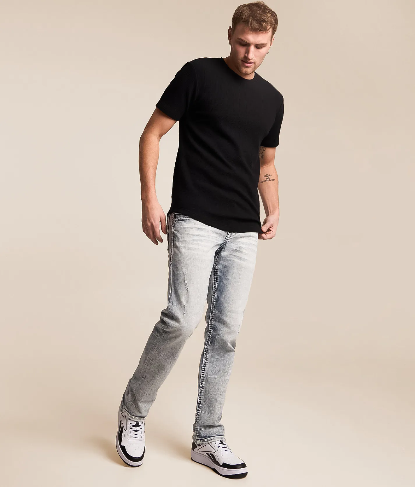 Bottoms | Rock Revival Donn Straight Stretch Jean Donn J205