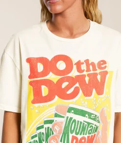 Tops | PHILCOS Do The Dew Oversized T-Shirt Natural