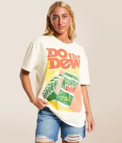 Tops | PHILCOS Do The Dew Oversized T-Shirt Natural