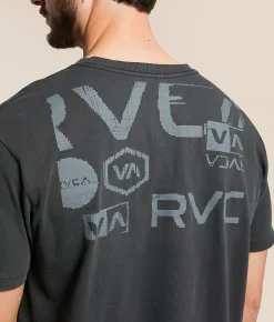 Graphic T-Shirts | RVCA Dot Matrix T-Shirt Black