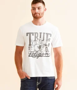 True Religion Dotted T-Shirt Optic White Discount