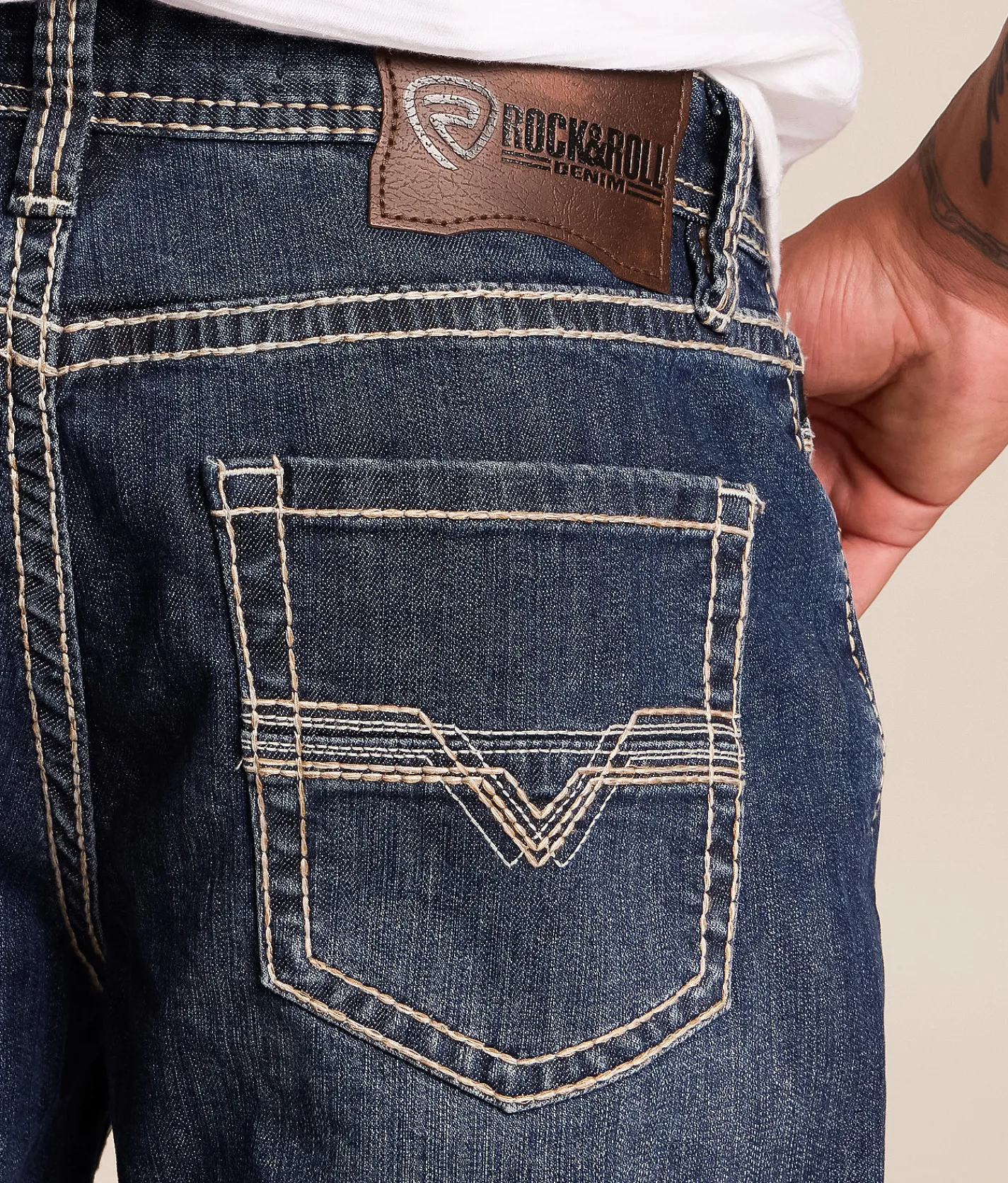 Bottoms|Jeans | Rock & Roll Denim Double Barrel Straight Stretch Jean Dark Vintage 201