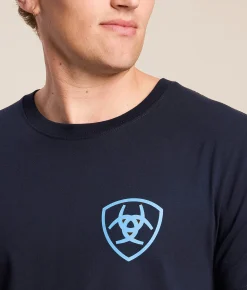 Ariat Double Break T-Shirt Navy Ink Hot